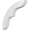 Ekena Millwork 3-in. W x 18-in. D x 18-in. H Ozark Architectural Grade PVC Knee Brace BRCP03X18X18OZK - alternate 1
